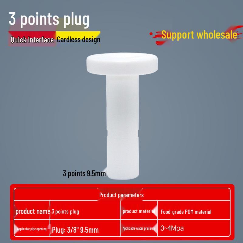 Three-Way Ball Valve Quick Connector for Water Purifier