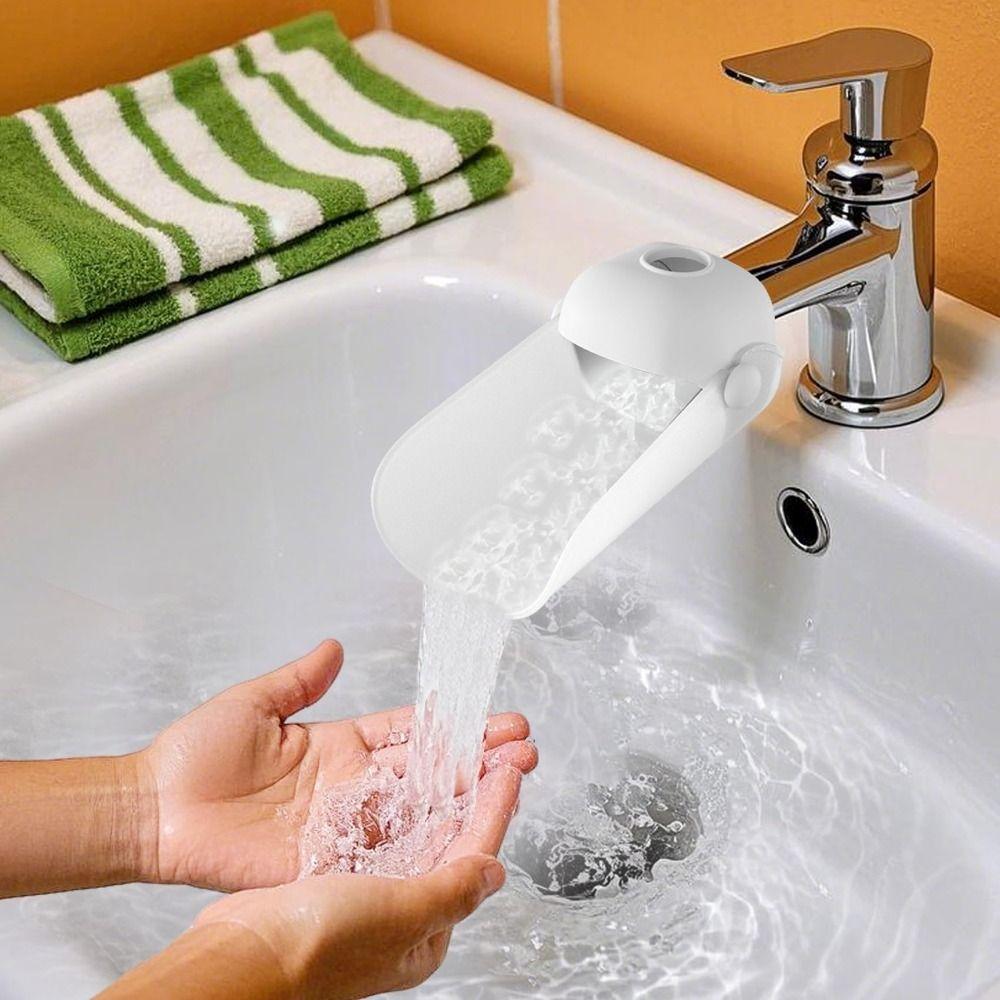 

Detachable Sink Faucet Extender Silicone Sink Extender for Bathroom Kitchen бежевий