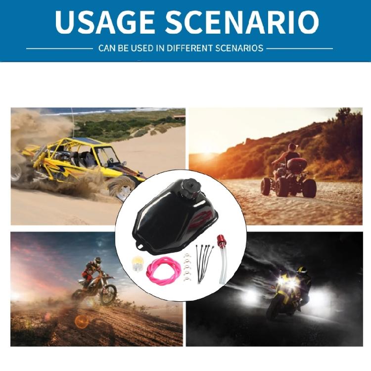 High Capacity Metal Fuel Tanks Container Suitable For 50cc 125cc ATV Quads Outdoor Motor Sports Replacement Accessories