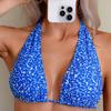All-Over Print Women's Tie-Up Triangle Bikini Two-Piece Swimsuit