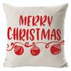 New Christmas Linen Pillow Cover Simple Sofa Pillow Home Printed Cushion Cover