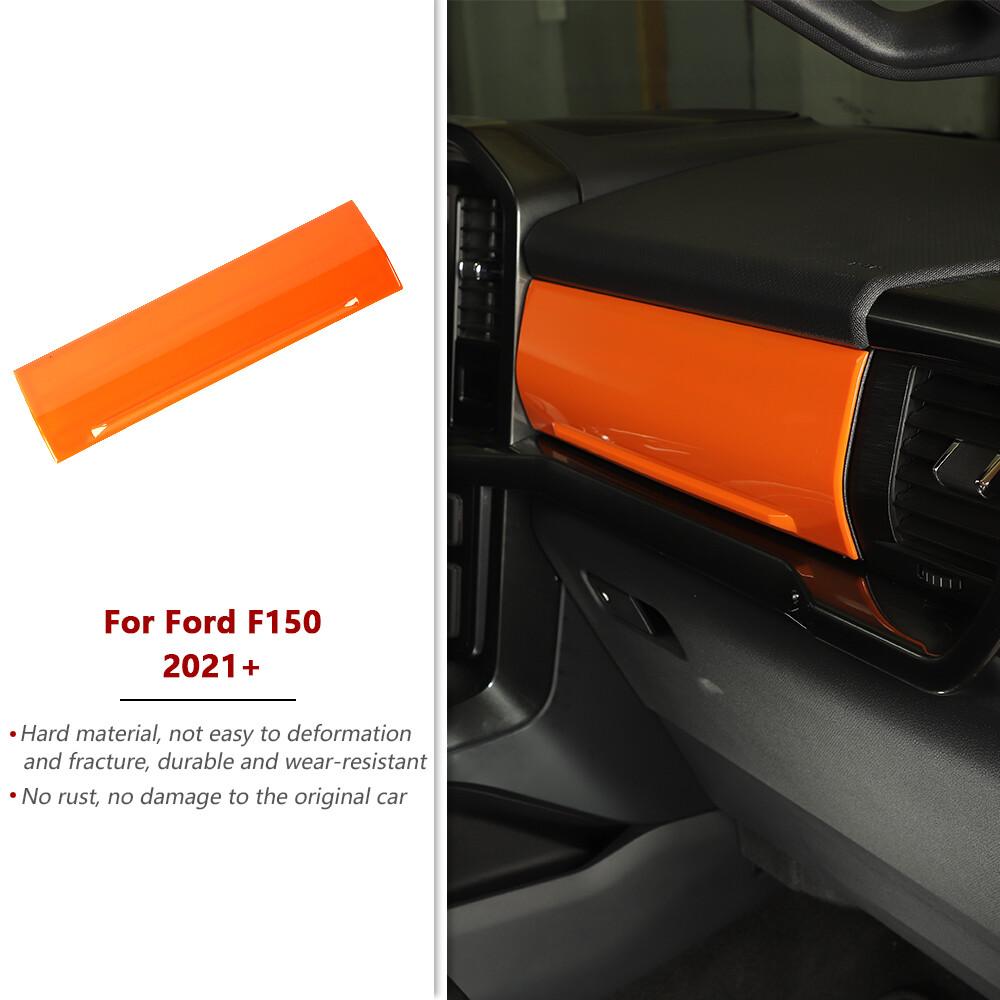 Passenger Side Dashboard Co-pilot Panel Trim Cover For Ford F150 -22 Orange