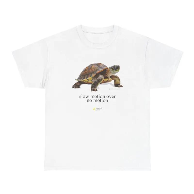 Slow Motion Turtle T-Shirt Retro Vintage Graphic Tee Casual Unisex S разноцветный