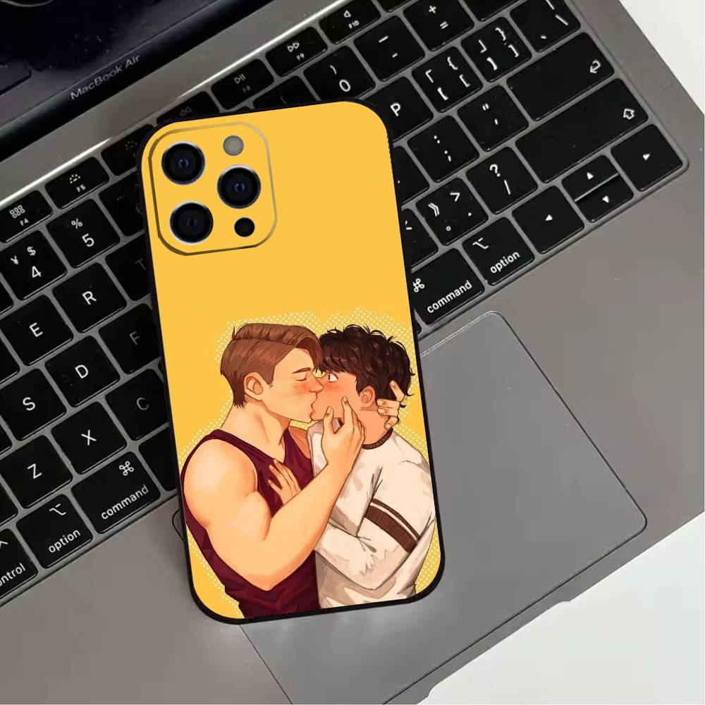 W-Warm New H-Heartstopper Movie  Phone Case For iPhone 17,16,15,14,13,12,11 Plus,Pro Max,XS,Soft Silicone Black Cover