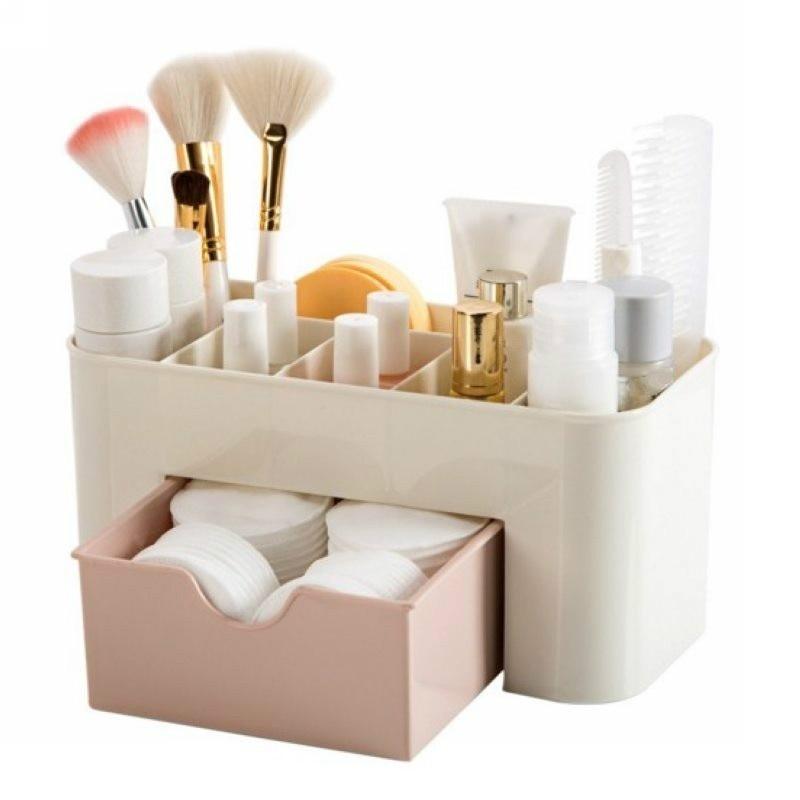 1 Stück Praktischer Damen Plastik Make-up Koffer Kosmetik Lippenstift Parfüm Halter Organizer Box