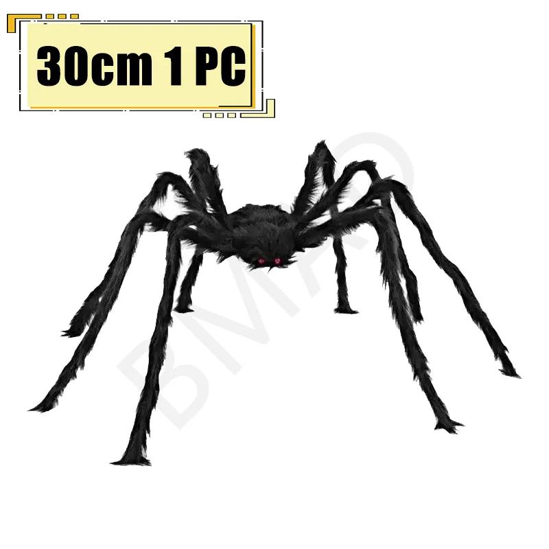 Riesige Halloween-Spinnen-Dekorationen Realistische Gruselige Spinne Halloween-Deko Künstliche Requisiten für Innen Außen Rasen Hof Party