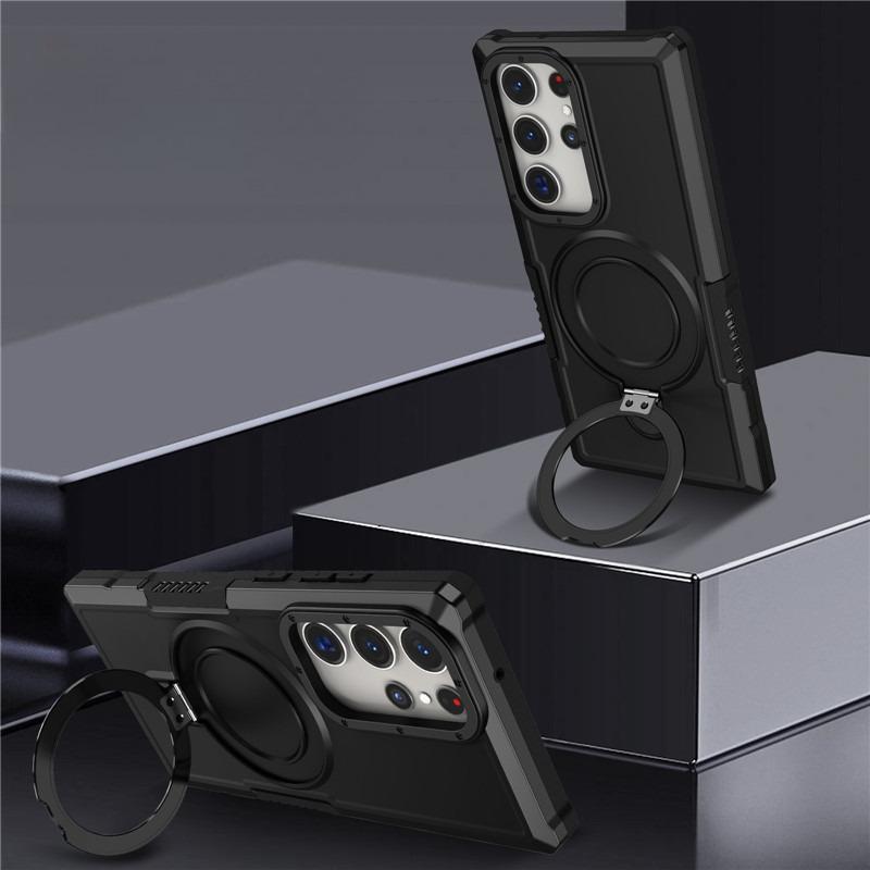 Suitable for Samsung S25 Ultra Fulcrum Ring Mobile Phone Case Samsung Note 20 Invisible Bracket Protection Case