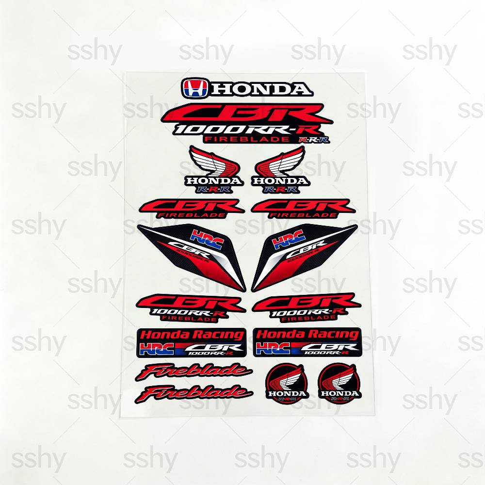 FOR HONDA CBR1000RR-R Reflective motorcycle stickers, 3M safety warning at night in the dark scooter helmets RA4 lcnd9