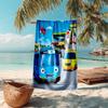 Beach Towel with Tayo the Little Bus Pattern - Soft,absorbent,machine Washable Lightweight&Modern,swimming,Travel Essentials