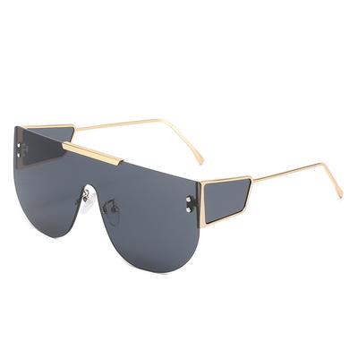F Home One-Piece Sunglasses, Personalized Large-Frame Integrated Glasses, Side Lenses, Sunglasses For Women
