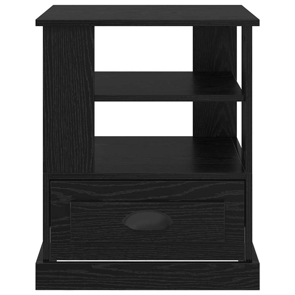 Nightstand Black Oak Effect 50 X 50 X 60 Cm Particleboard