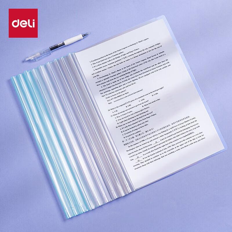 Deli 10mm Teardrop Slide Bar File Folder