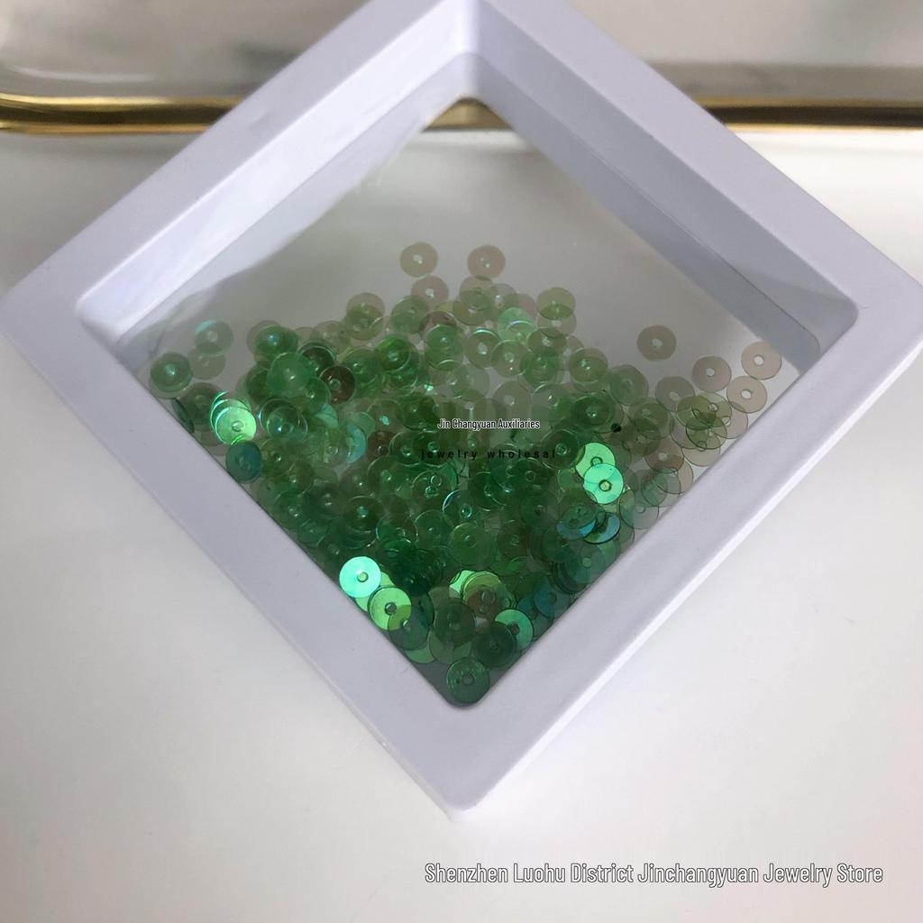 4mm mittelloch bunte Pailletten für DIY-Bastelarbeiten und Bekleidungszubehör