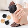 1 Pair Summer High Heels Cushions Half Palm Socks Invisible Forefoot Insoles Anti-slip Silicone Dotted