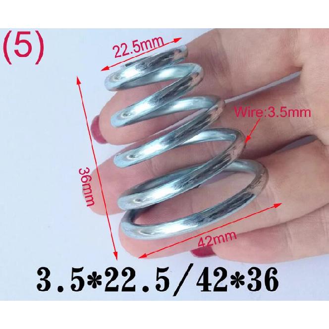 2pcs Conical Coil Spring Conical Sprial Compression Spring Double Conical Spring