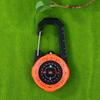 1Pc Luminous Compass Keychain Carabiner Portable Abs Material Directional Guide Sports Off-Road For Hiking Camping