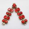 2018 New Charm 2pcs/lot 9.5CM Acrylic Chain DIY Garment sewing accessories Metal Crystal Rhinestone bikini Connectors buckle