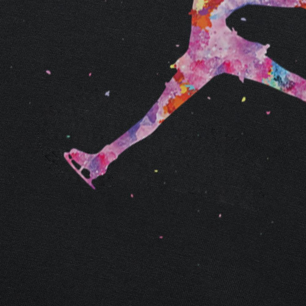 Unisex Funny Beautiful Ice Figure Skater Girl T Shirts Graphic Streetwear Short Sleeve Birthday Gifts Skating T-shirt Unisexs Clothing
