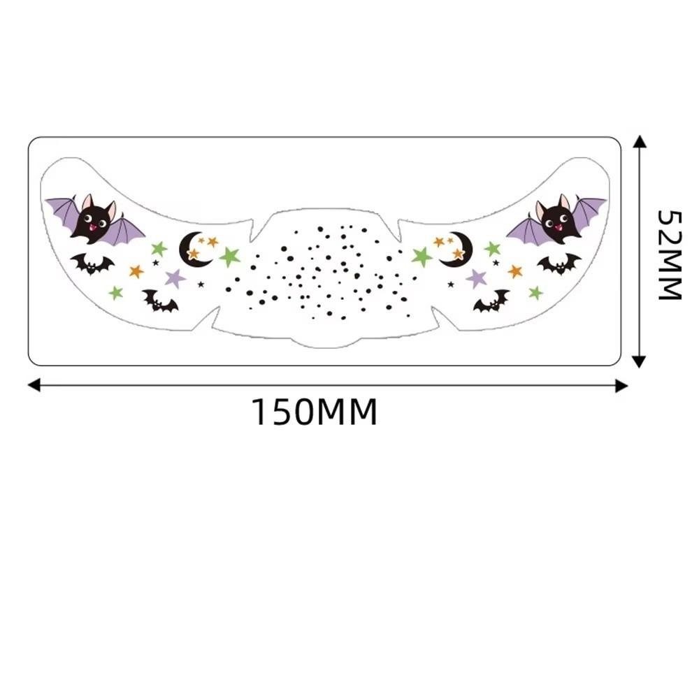 DIY Temporary Tattoo Stickers Waterproof Makeup Patch Halloween Makeup Sticker  Costume Party