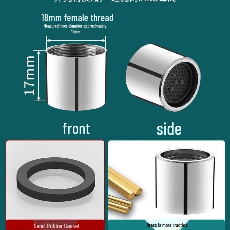 Uniwersalny Zestaw Dysz Aeratora do Baterii: Osłona przed pryskaniem, Filtr siatkowy, Kompatybilność z ciepłą/zimną wodą