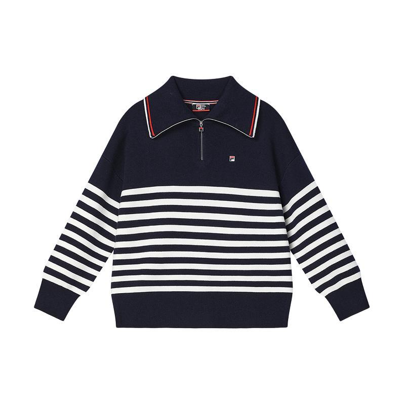 

New FILA Sweater Women s Legend Blue F11W411406F-NV M