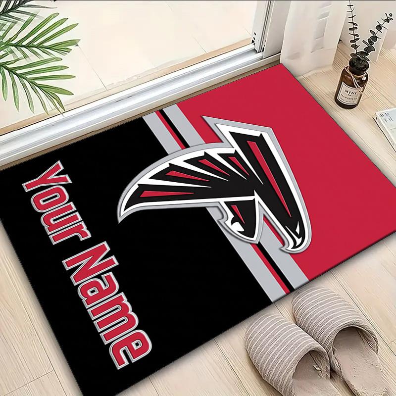 Custom Name Rug Atlanta Logo Area Rug Suitable for Indoor And Outdoor,Carpets for Homes, Offices,Living Rooms,Home Decor,Christmas Gift
