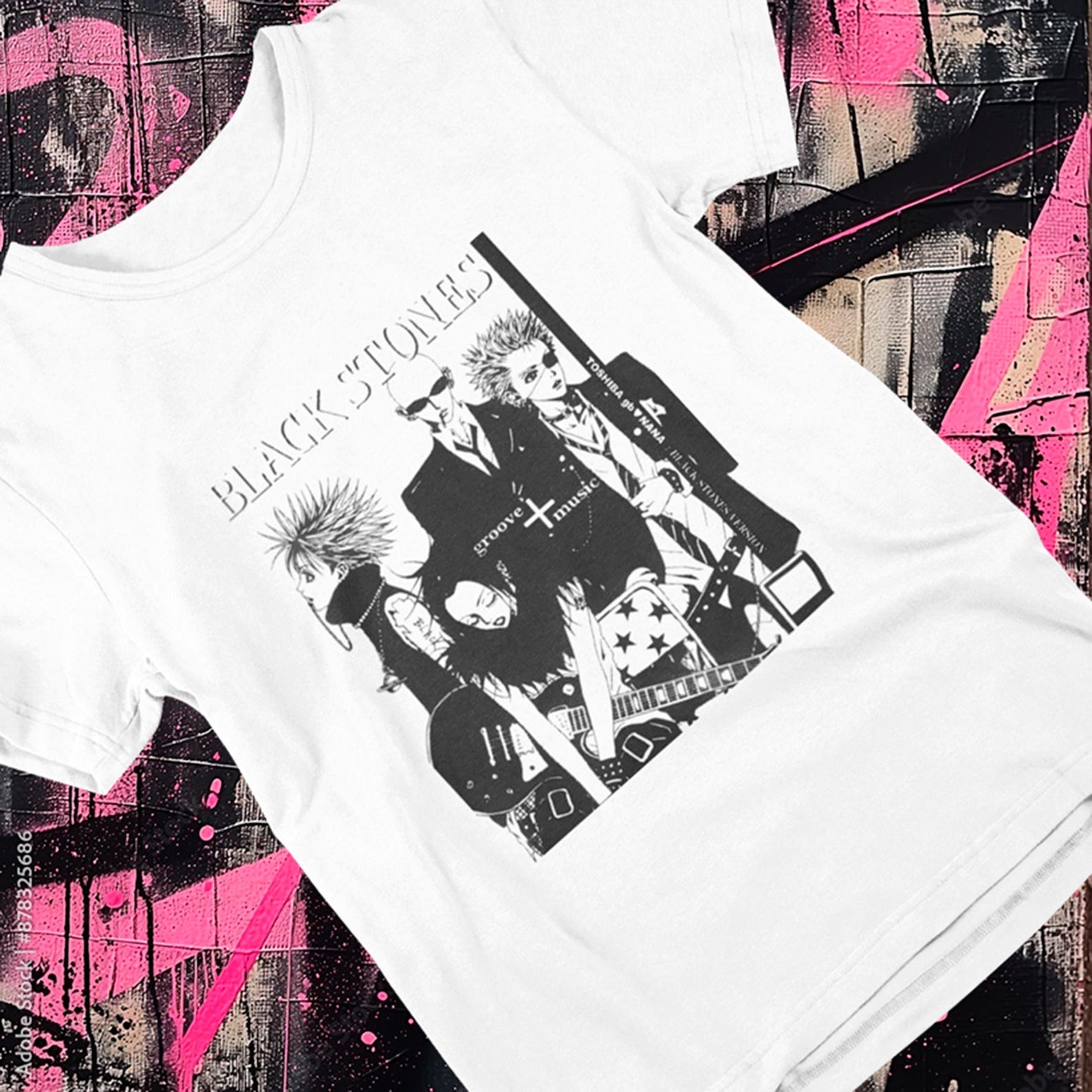 Black Stones T-Shirt / Nana Anime Merch / Nana Anime Shirt / Nana Osaki Manga / Japanese Streetwear / Blast L