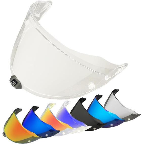 Helmet Visor Replacement for R2R.Motorcycle Helmet Shield Windshield Sunshield PC Lens UV Protection Compatible with KYT R2R (Deep Black) чистый