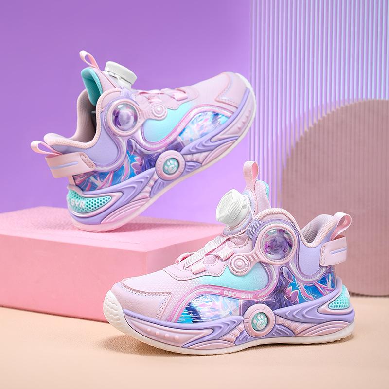 Girls' Shoes 2025 Autumn and Winter Leather Classmates Girls' Sports Shoes Medium and Older Children's Running Shoes Children's Sports Shoes Tide