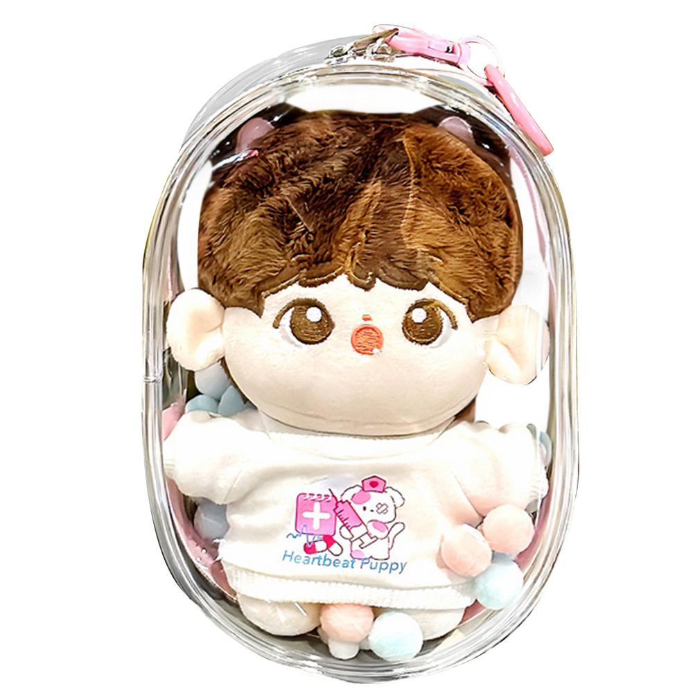 Doll Storage Bag Doll Display Case For Collectors Thick Clear Figure Display Bag Figures And Dolls Carrying Bag For Stationery