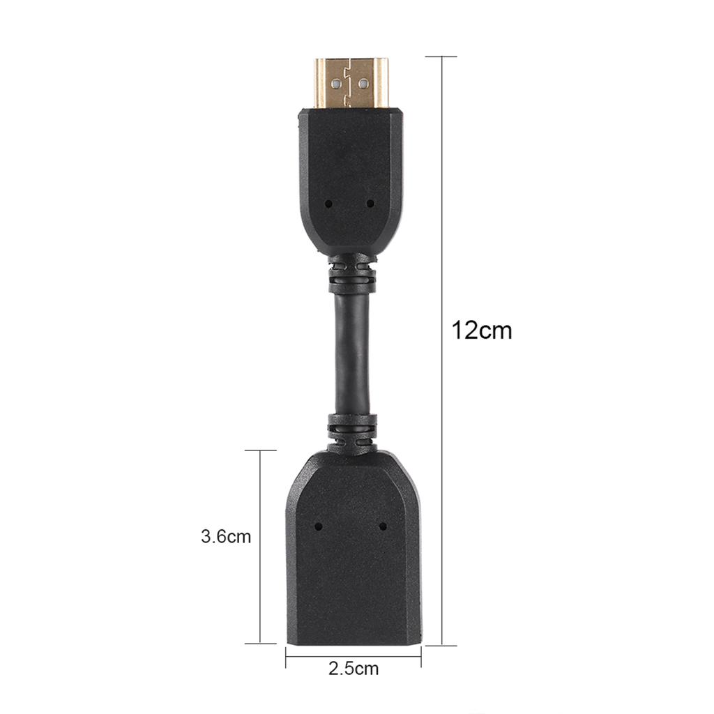 4 Stück High Speed HDMI 1.4 Stecker auf Buchse Verlängerung Extender Adapterkabel Vergoldet für TV PC