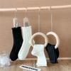 Female Summer Thin Pure Color Sweet Lace In The Tube Stack Socks