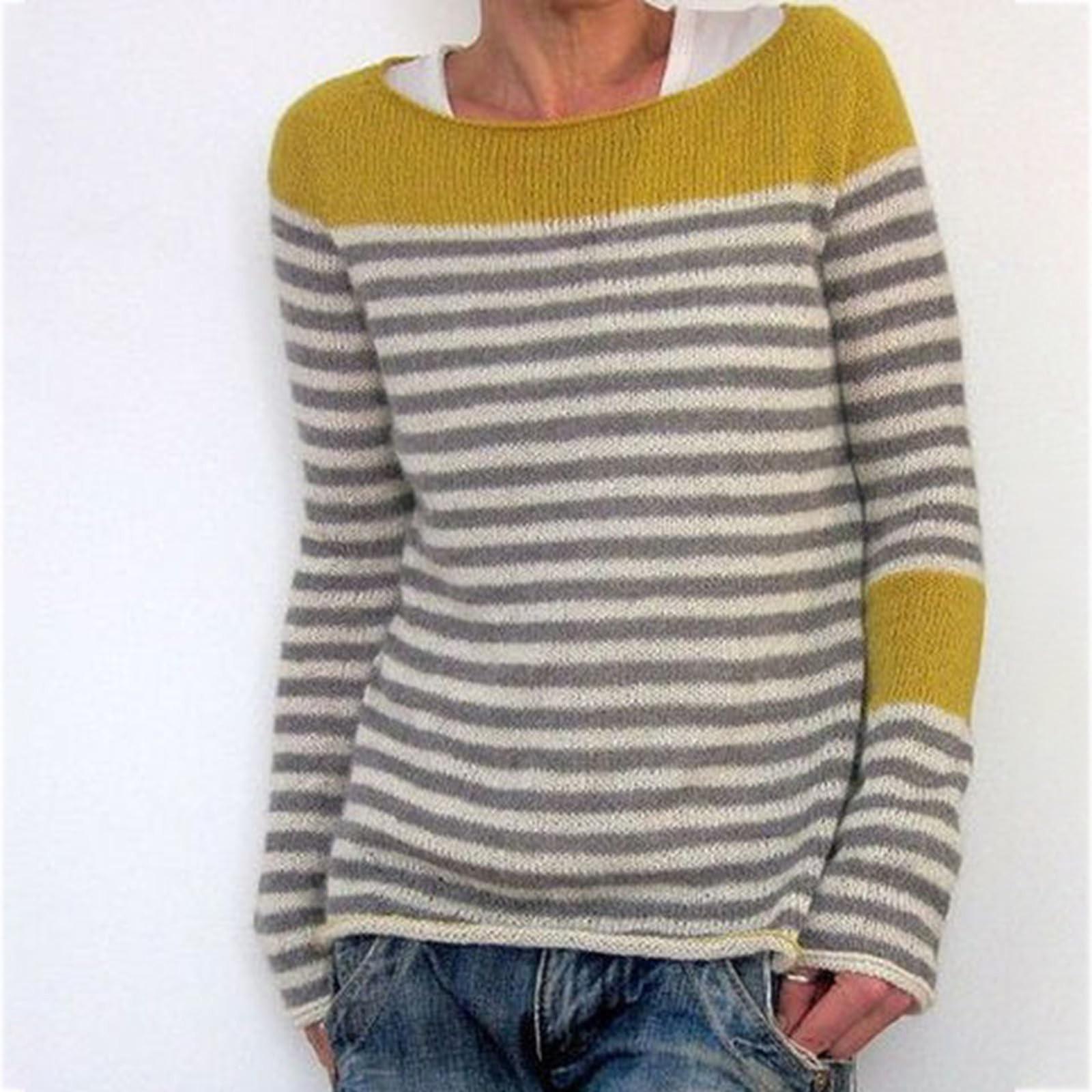 

Женский модный повседневный свитер с круглым вырезом и принтом, свободный свитер с длинными рукавами L