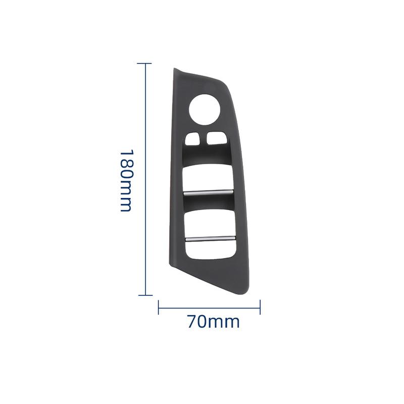 LHD Black Car Interior Front Door Window Lift Switch Button Panel Trim Cover Replace For BMW 5 Series G30 G31 F90 525i 530i 540i