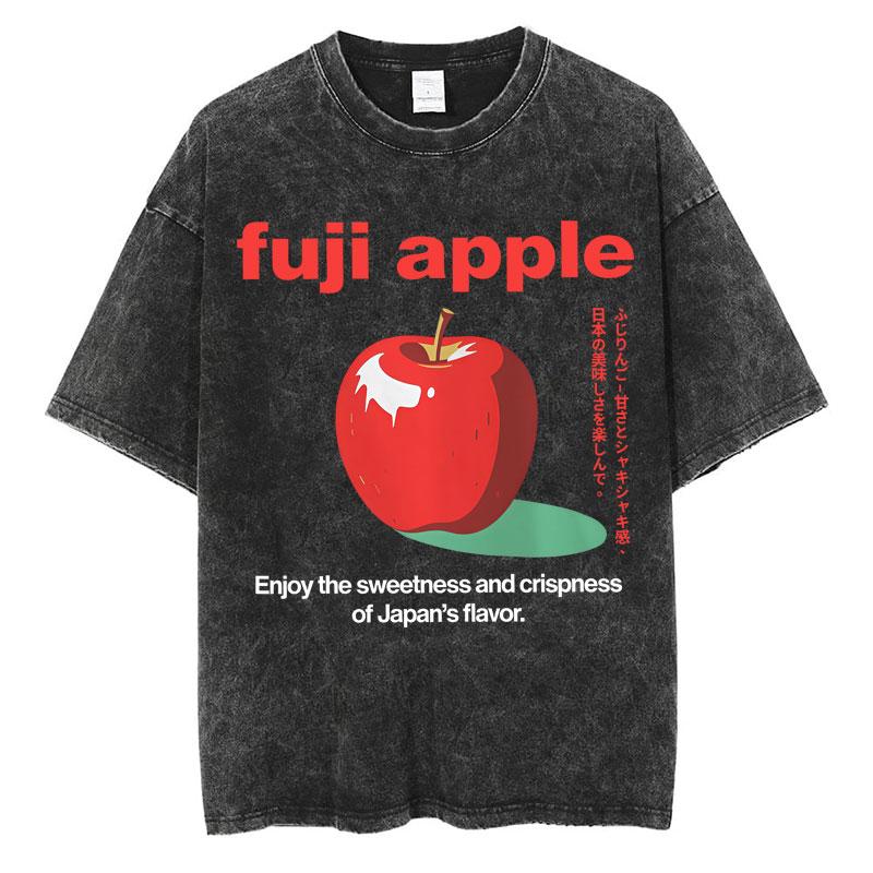 Japanese Tokyo Tokyo Culture Print Washed T Shirt Funny Fashion Vintage Men Women Tshirts Cotton Casual Loose Tees Streetwear