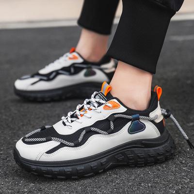 Spring Men's Pops Shoes Fashion Comfortable Simple Thick Bottom Sneakers Trend Mesh Student Casual Shoes