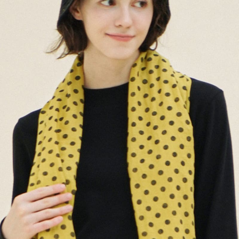 CHIQUITA Long Scarf (Dot) Olive 233702OOV