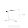 Fashion Velvet Cosmetic Bag Solid Color Large Capacity Quilted Storage Bag Lightweight Zipper Travel Toiletry Bag