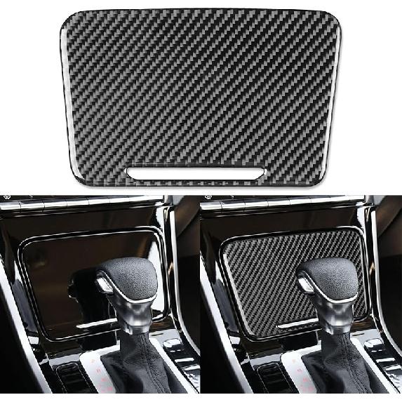 Real Carbon Fiber Accessories Decals Car Hazard Light Frame Panel Cover Compatible with KIA Forte K3      2024 Carbon Fiber Interior Trim Sticker