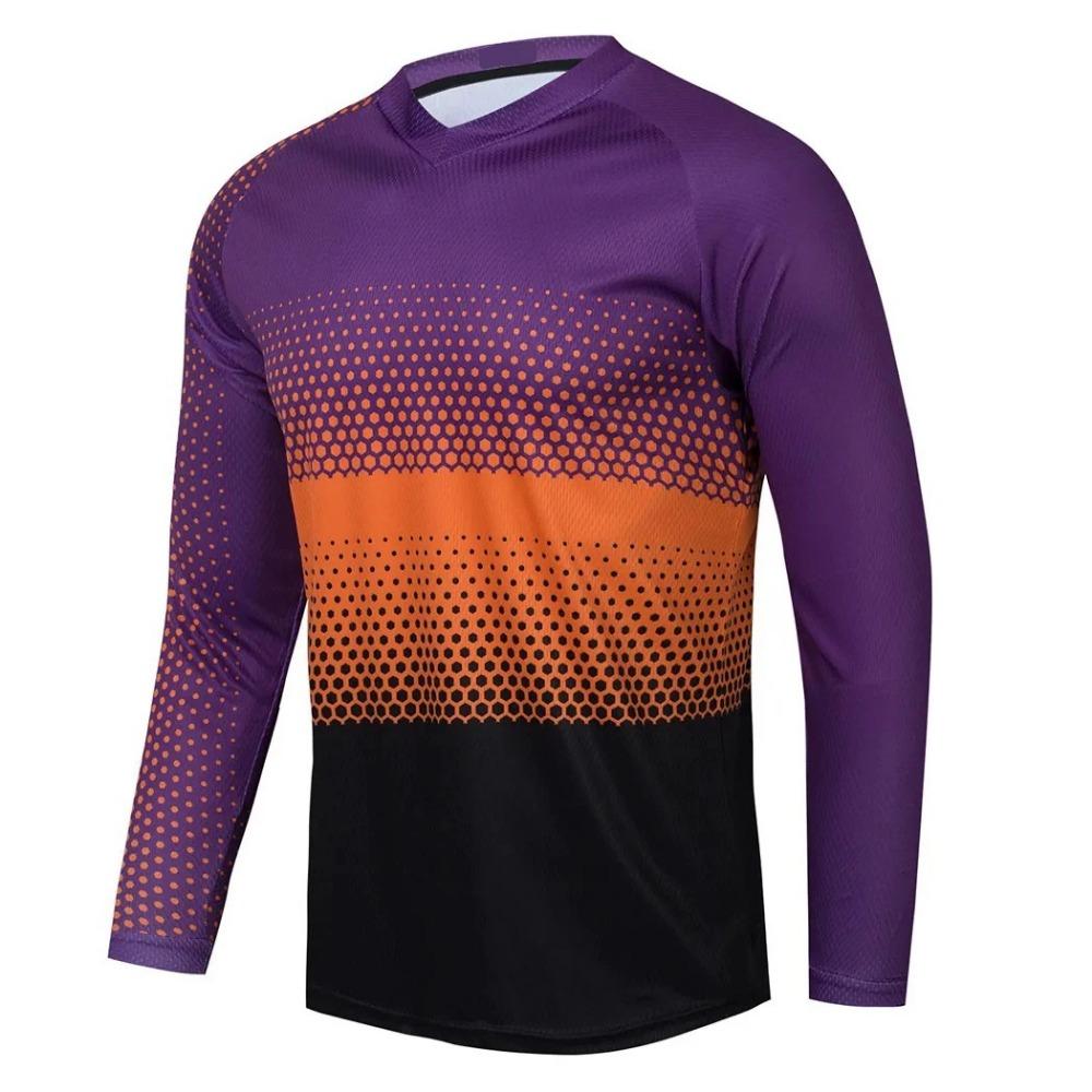 2026 Men's Long Sleeve T-shirt Mountain Bike Off-Road Motorcycle Cycling Jersey MTB Clothes Camping Outdoor Fishing Top Loose