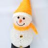 Solar Snowman Stake Light Decoration Waterproofing Outdoor Xmas Pathway Light for Garden Tree Fence Lawn Walkway Red