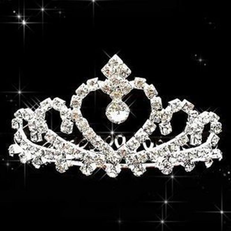 

Bridal Jewelry Comb Crown Korean Style Female Princess Hair Comb Rhinestone Tiara Princess Crown