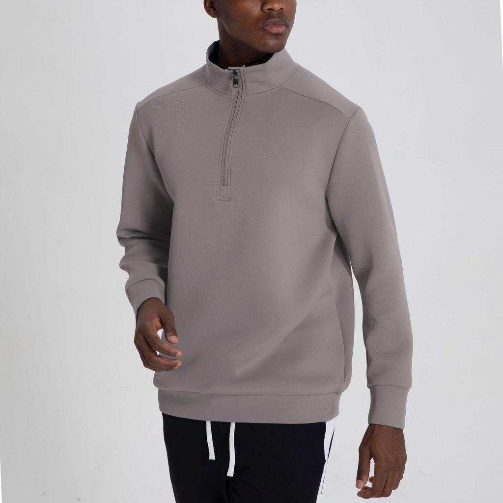 Men's Winter Half-Zip Quick-Dry Basketball Training Jacket, Fitness & Running Long Sleeve Top