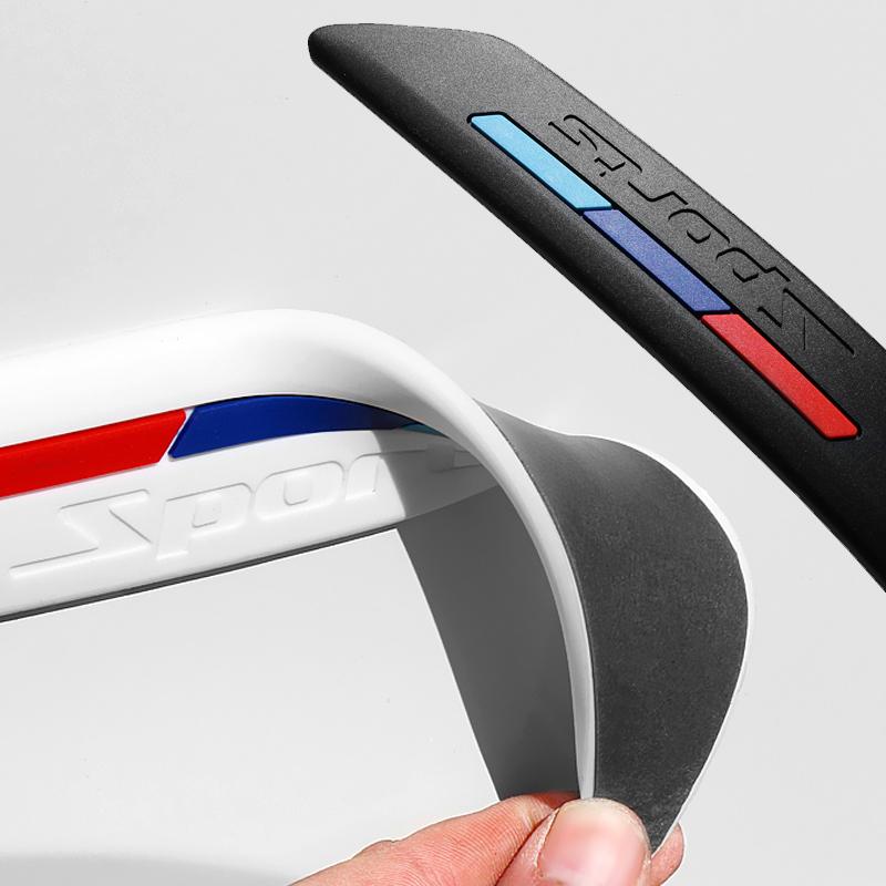 40X3.8CM felga samochodowa ochraniacz brwi nadkole listwy gumowe naklejki pasek dekoracyjny osłona zderzaka