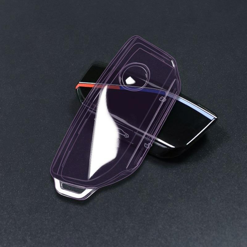 Tpu Car Key Case Protector Holder For Bmw I7 X7 G07 Lci Ix I20 X1 U11 7 Series G70 G09 Xm U06 G81 M3 Transparent Remote Cover