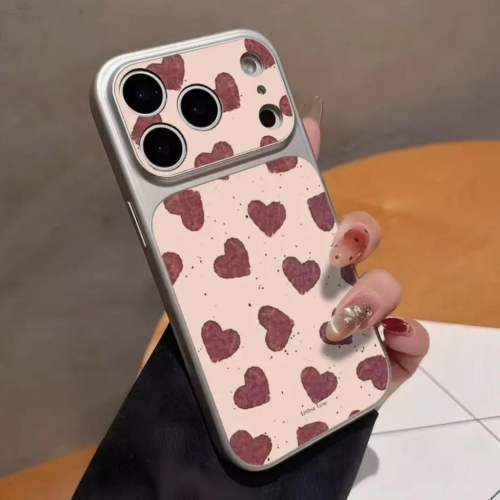 Second change is suitable for 17promax mobile phone case 16pro new 15 leather 14 Japanese and Korean 13 love 12x11