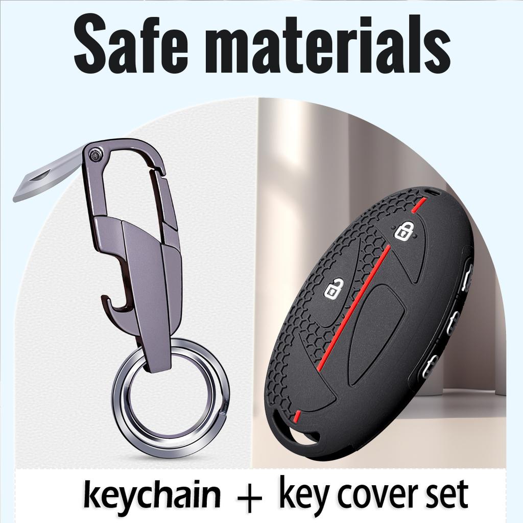 Silicone Car Key Caps Cover Keychain Key Case Holder For Hyundai Tucson 2025 Venue Kona 2024 Santa Fe MX5 StubHub Ioniq 2021