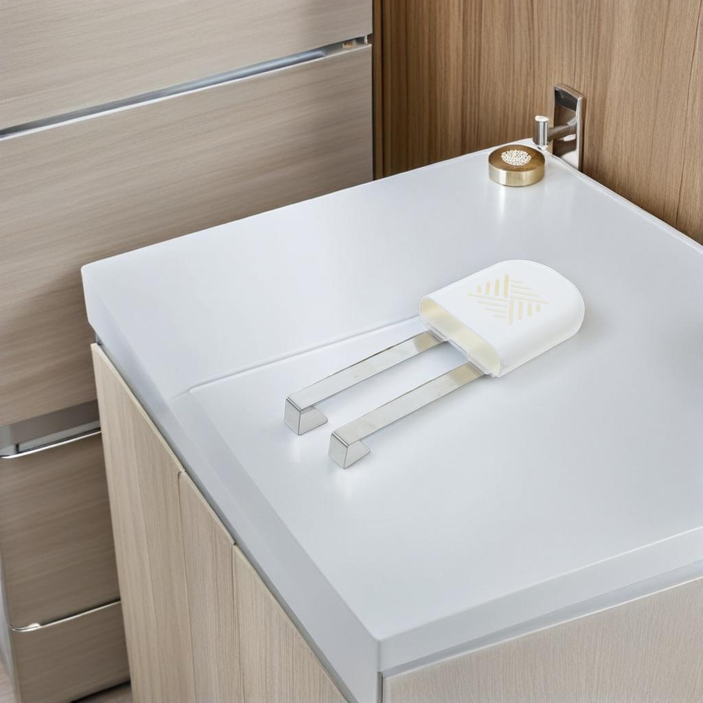 Toilet Tank Tablet Holder Hook - Plastic Hanging Cleaner Caddy Bracket Ensures Stable Suspension Even Dissolving No Interference