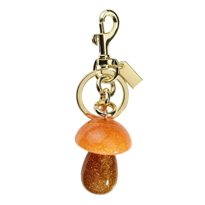 Cartoon Mushroom Keychain Car Key Holder Fashionable Keyring Pendant Bag Decoration for Stylish Women and Students