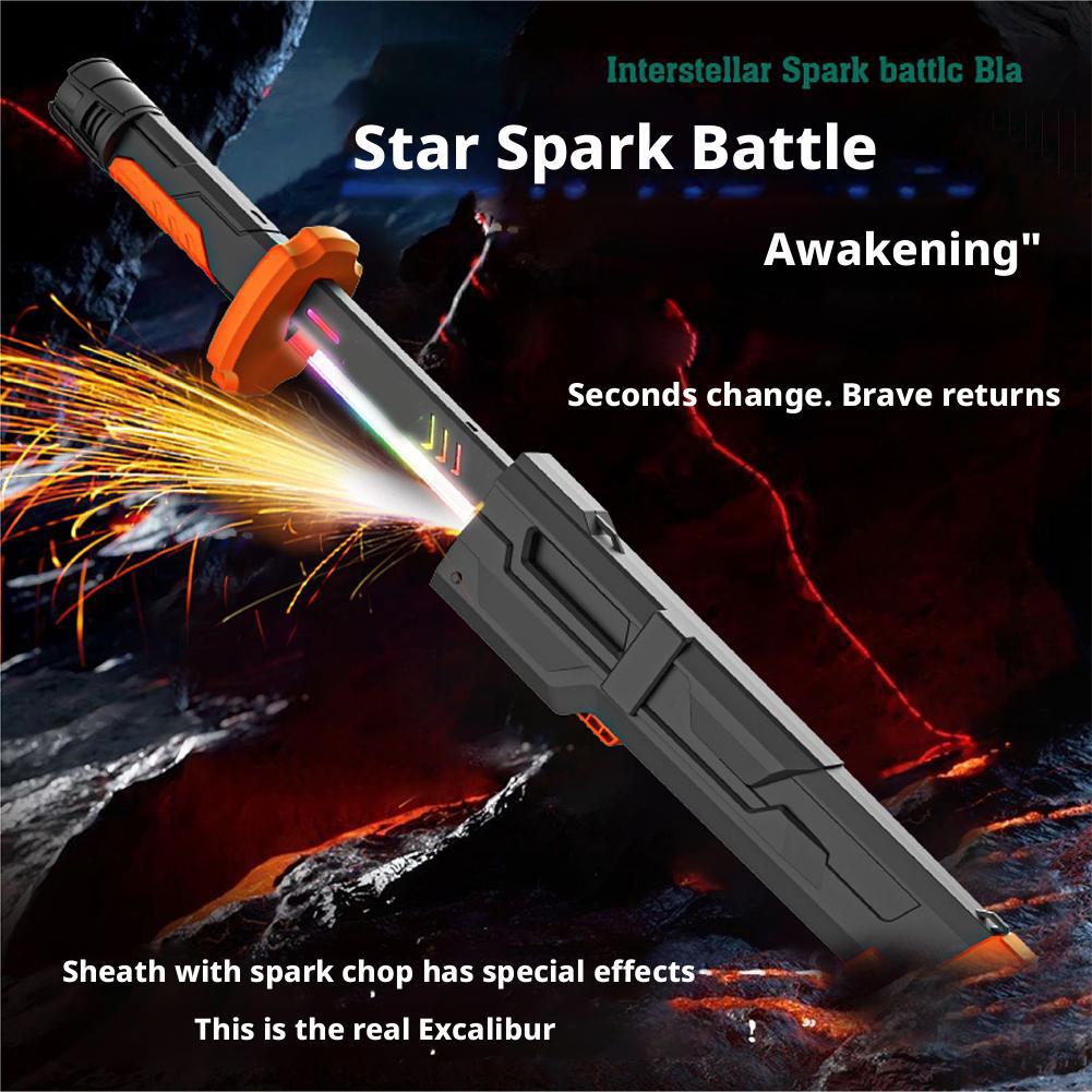 Outdoor Toy Bright Sword Multi-Color Flash LED Light Shine Cosplay Sword Toy Game Party Family Interactive Toy For Kids Adult